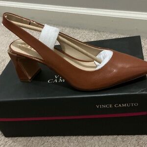 Vince Camuto Women's Brown Slingback Heels
